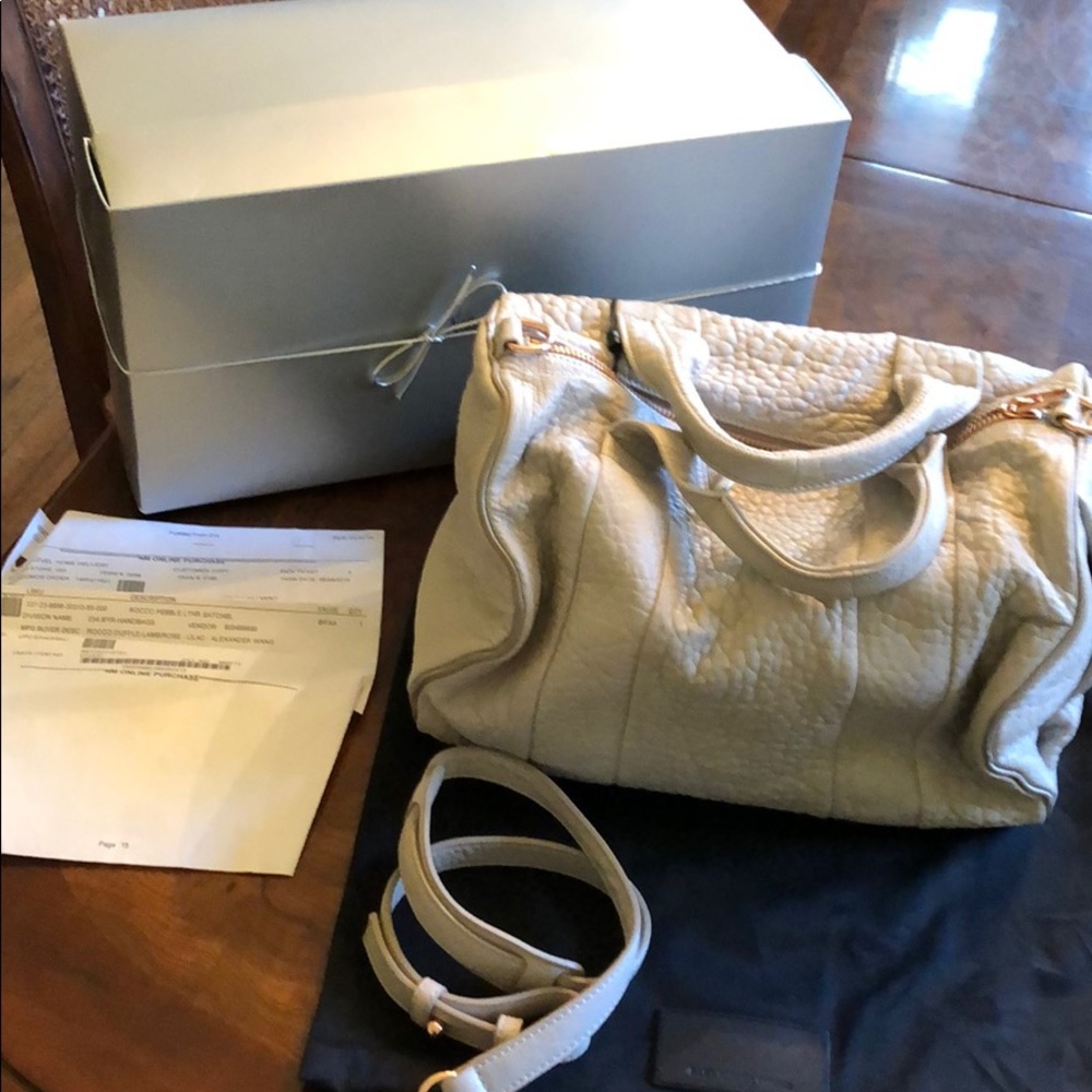 NWT Alexander Wang Rocco Purse Bag Lilac/Rose Gold